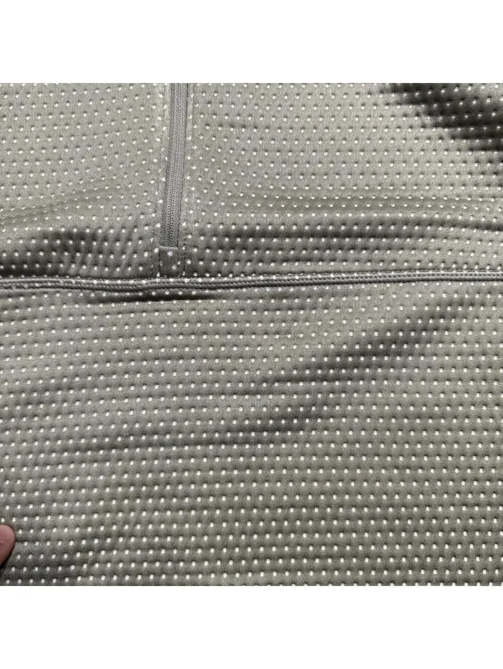 The North Face Dotknit Thermal 1/4 Zip Top Jacket Clay Grey Women’s Size Large - Picture 11 of 11